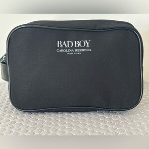 Carolina Herrera Bad Boy Toiletry Bag black dopp kit pouch travel case